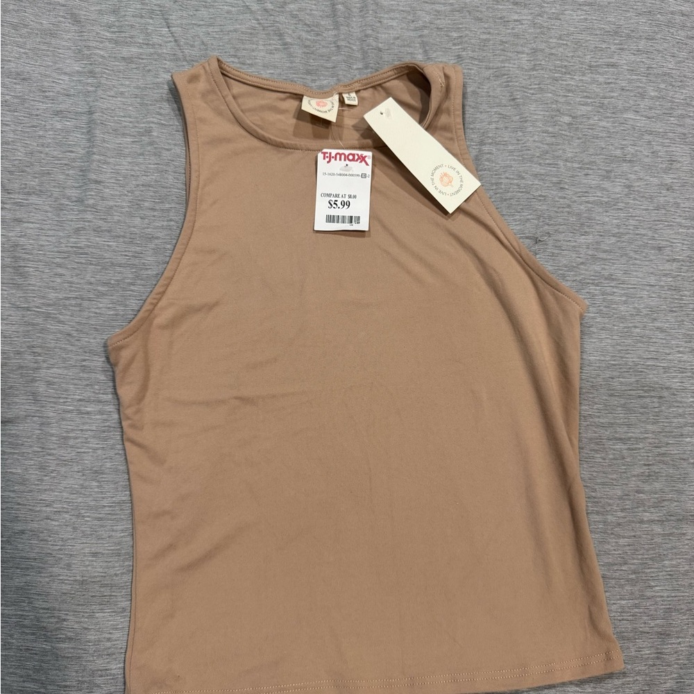 Tan Sleeveless Top